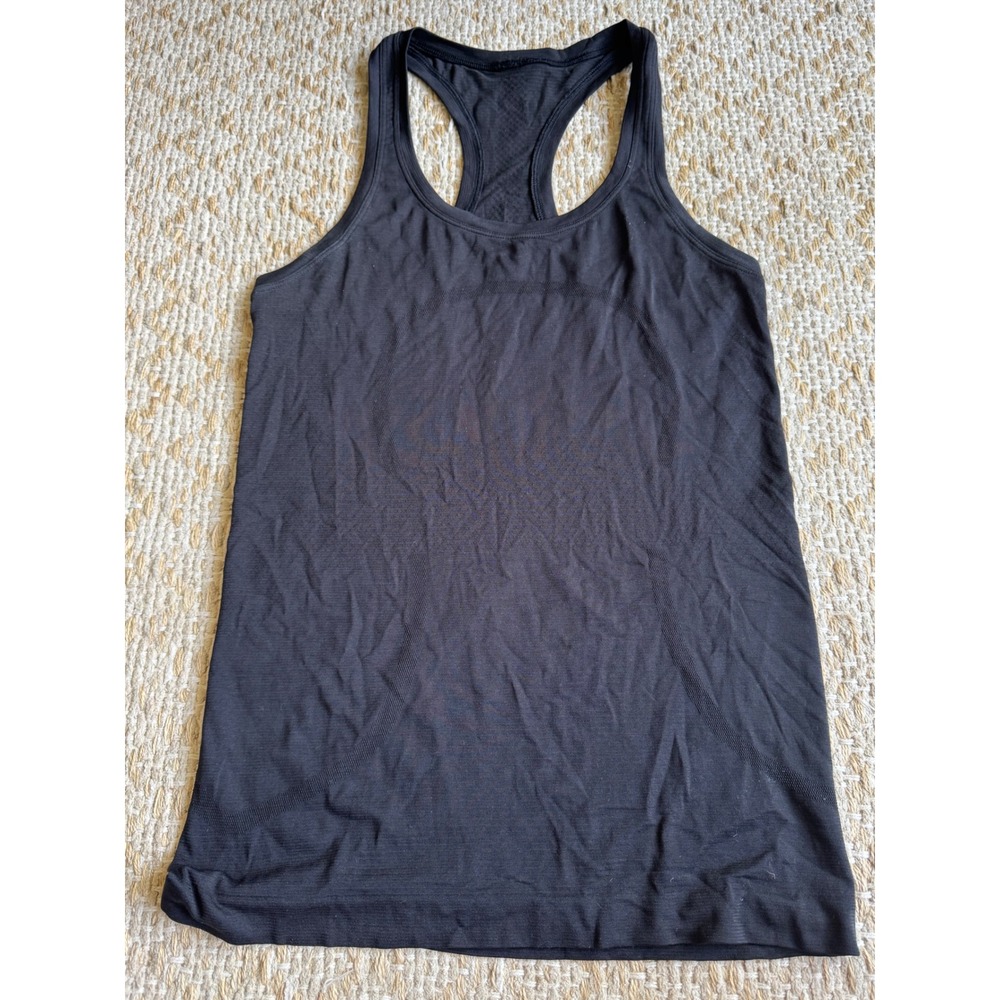 Lululemon Swiftly Tech Racerback Tank Top Black Women Size 4‎ Running Training